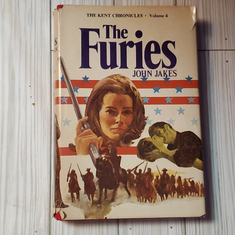 Vintage collectible hardcover book The Furies by John Jakes Volume 4